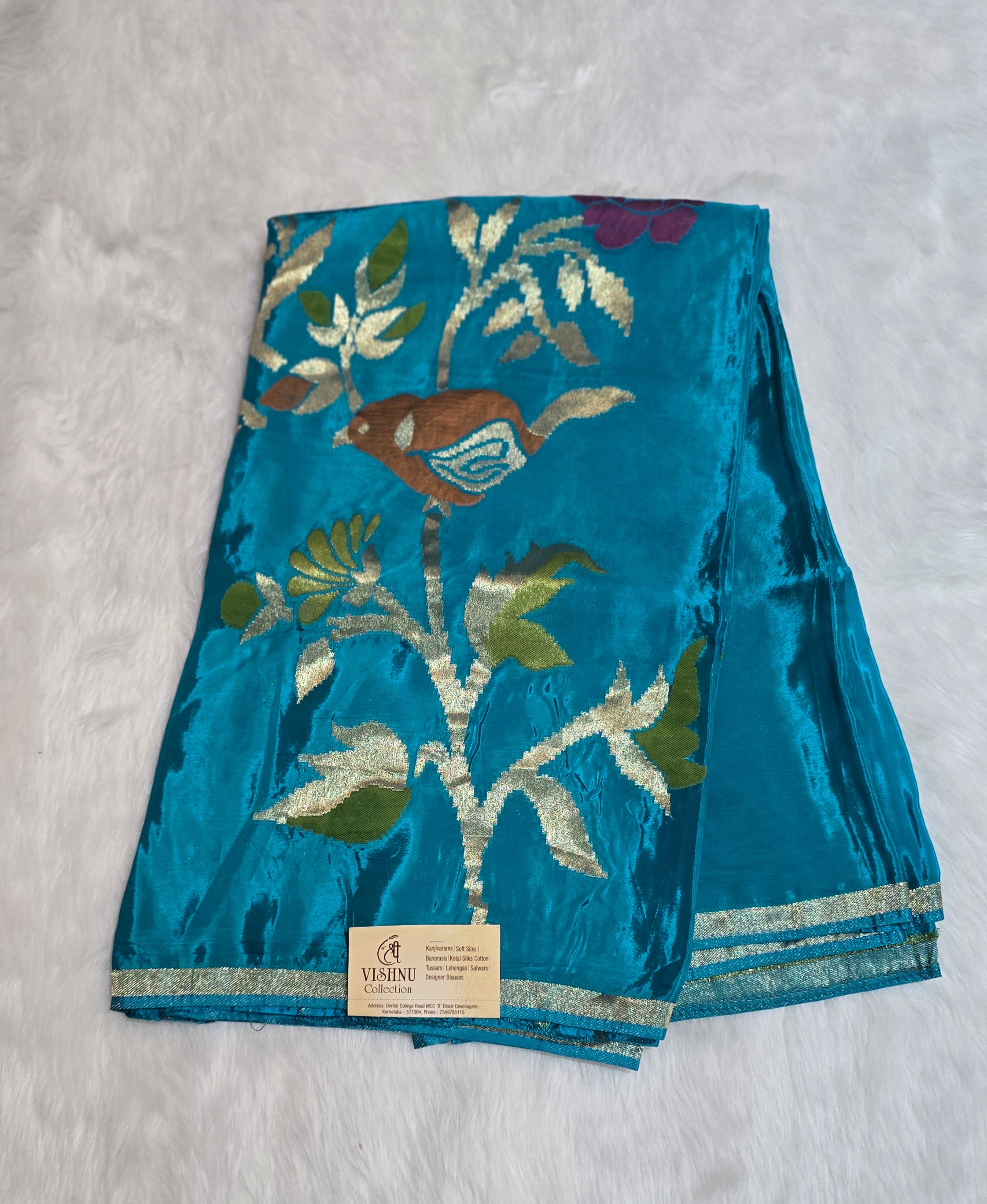 Russian Silk with Jamdhani Weaving -SV7101