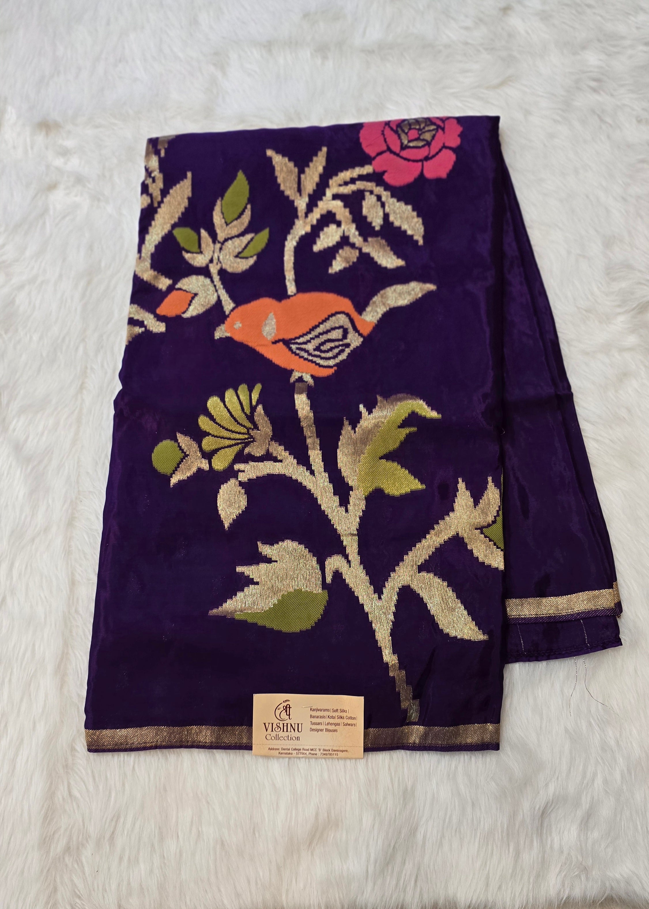 Russian Silk with Jamdhani Weaving -SV7101