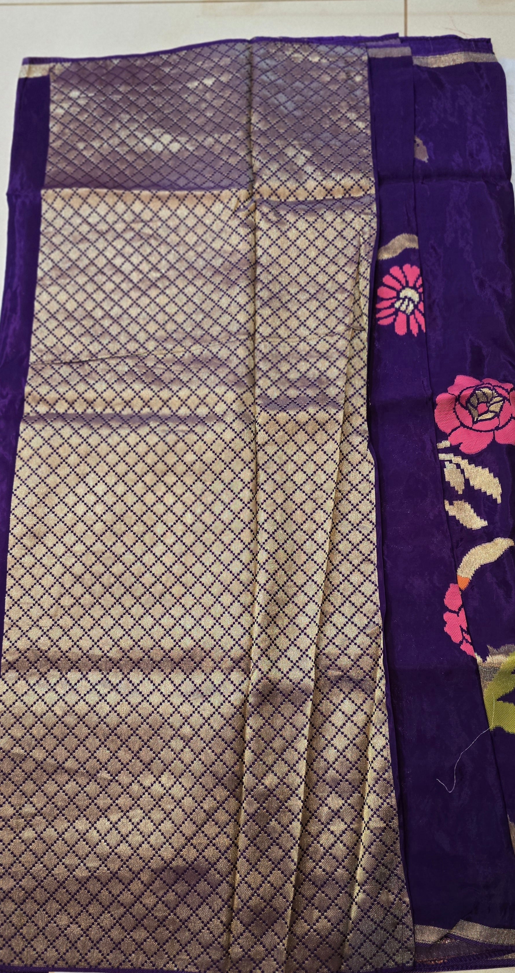 Russian Silk with Jamdhani Weaving -SV7101