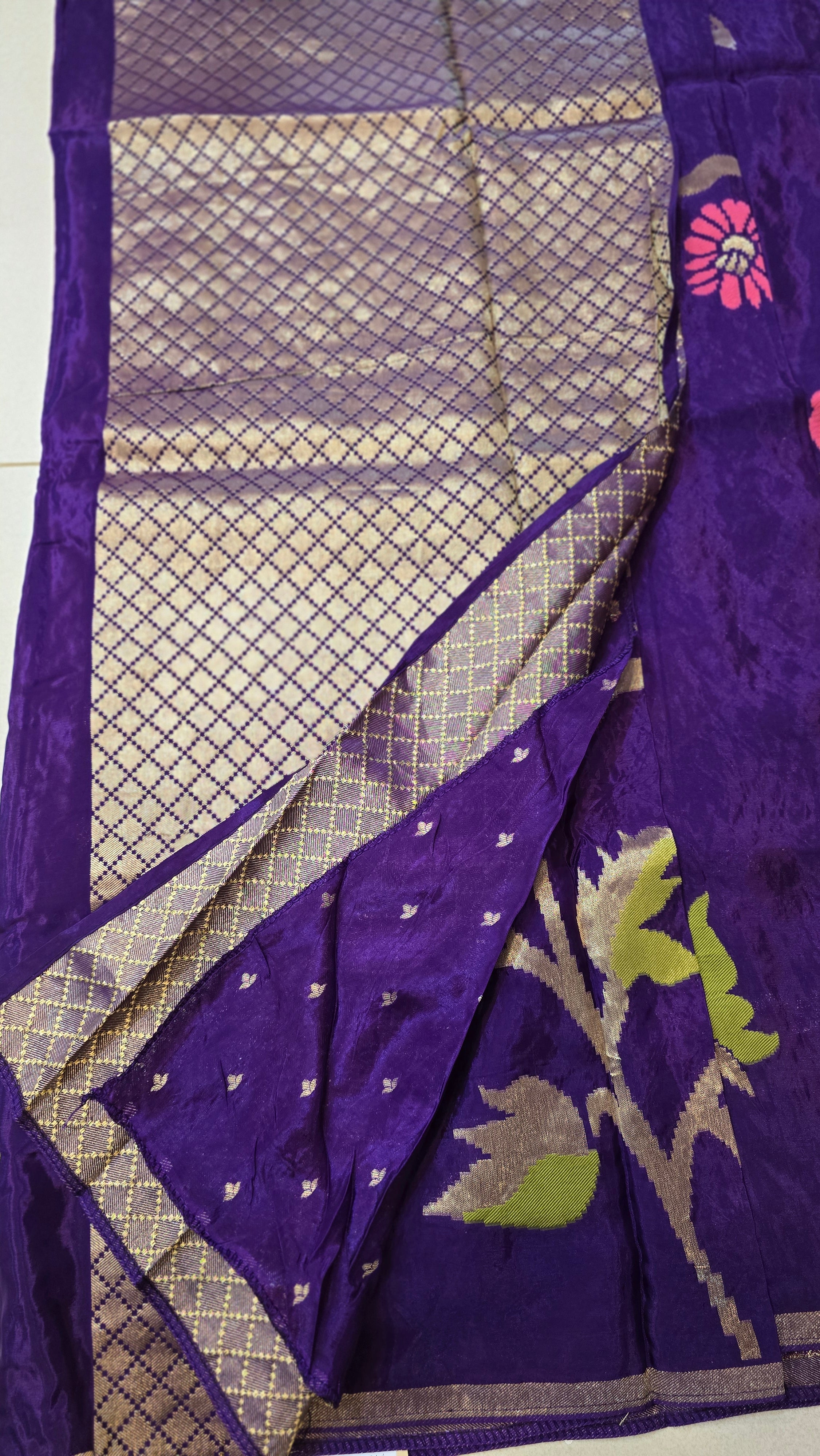 Russian Silk with Jamdhani Weaving -SV7101