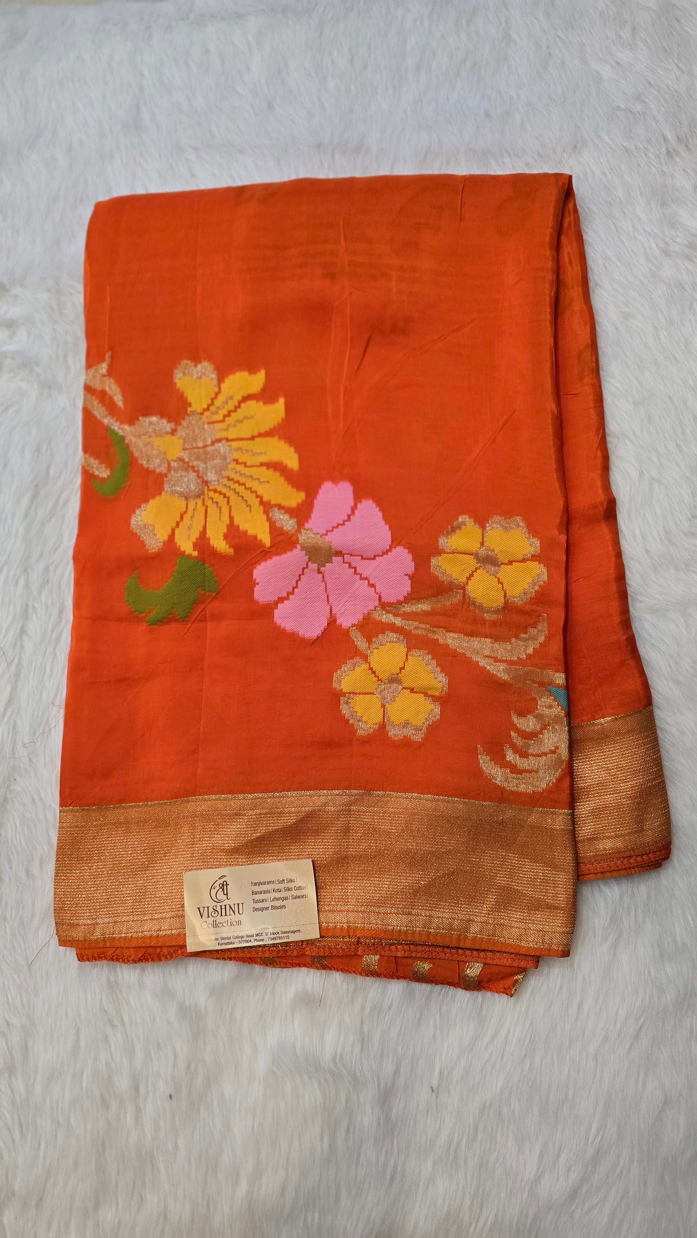 Russian Silk with Jamdhani Weaving -SV7101