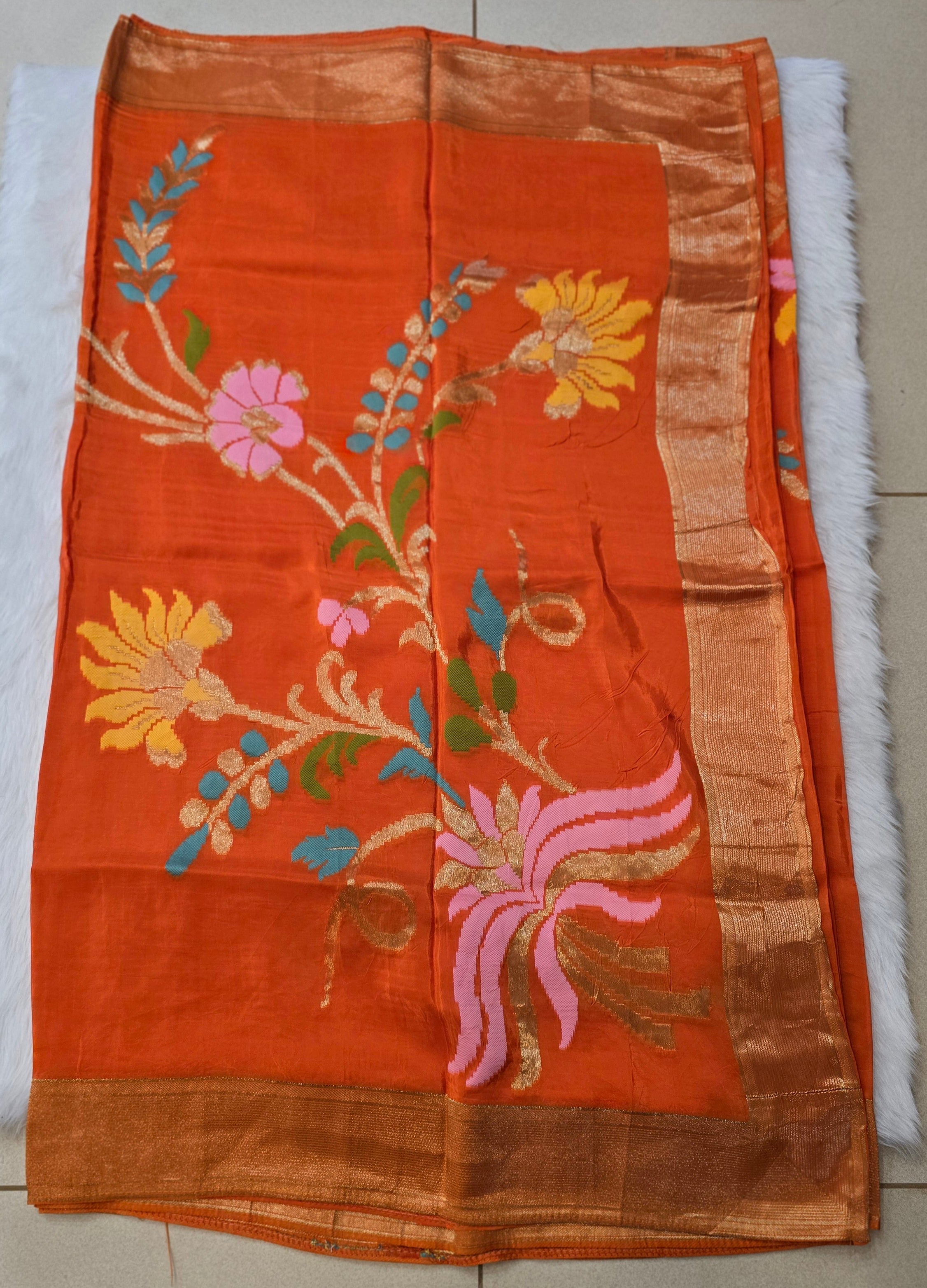 Russian Silk with Jamdhani Weaving -SV7101