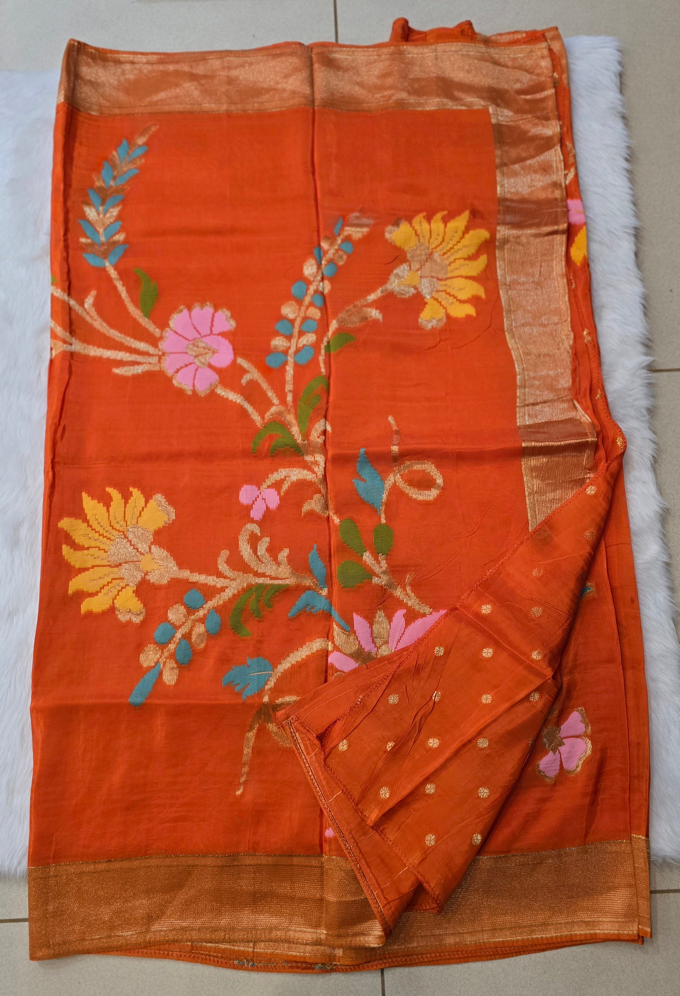 Russian Silk with Jamdhani Weaving -SV7101