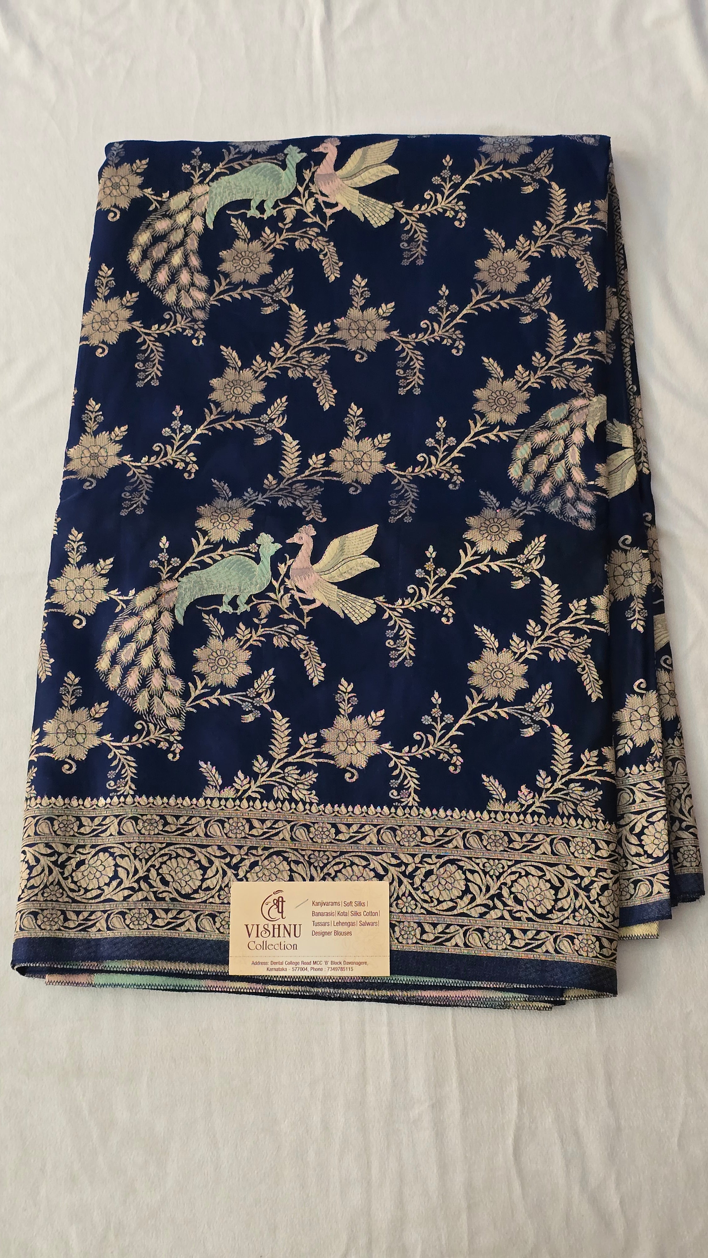 Mashroom Silk All Over Jaal  Meena - 7105