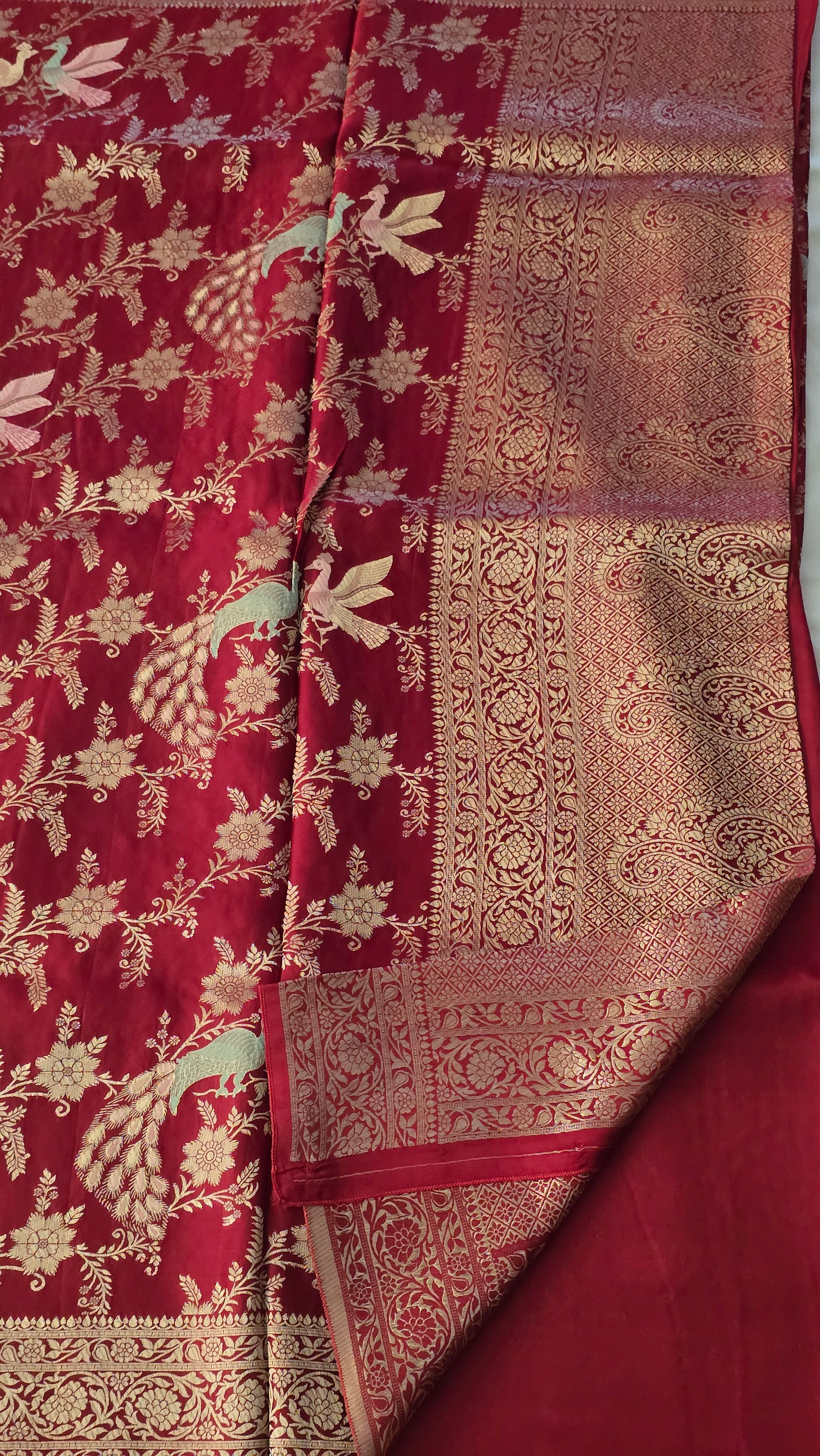 Mashroom Silk All Over Jaal  Meena - 7105