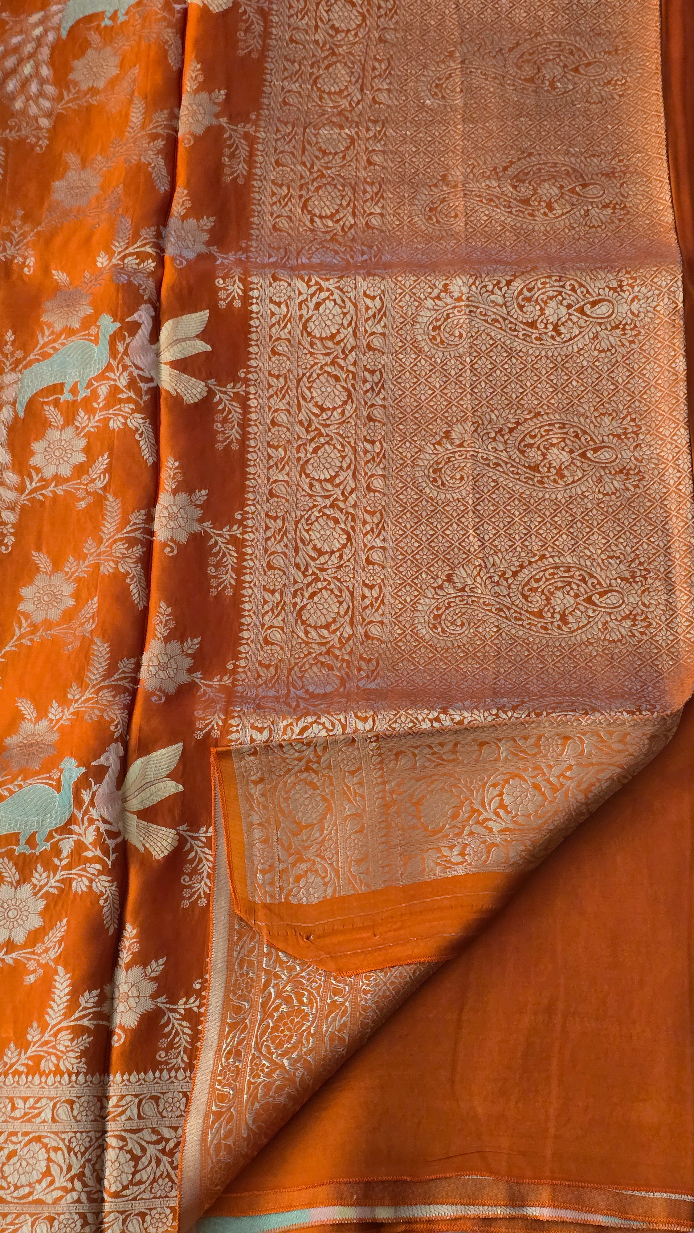 Mashroom Silk All Over Jaal  Meena - 7105