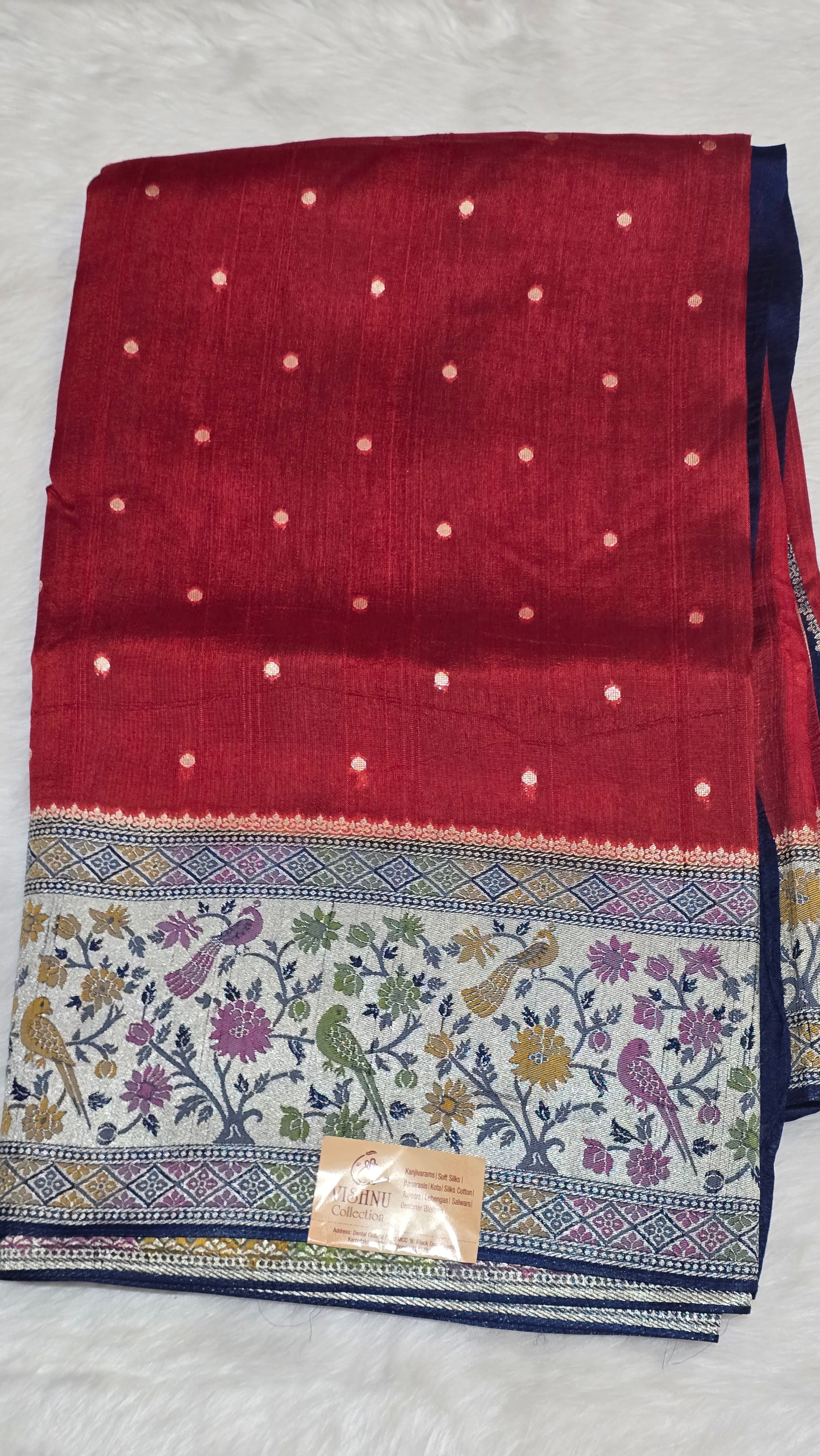 Jutte Tusser Paithani - 7114