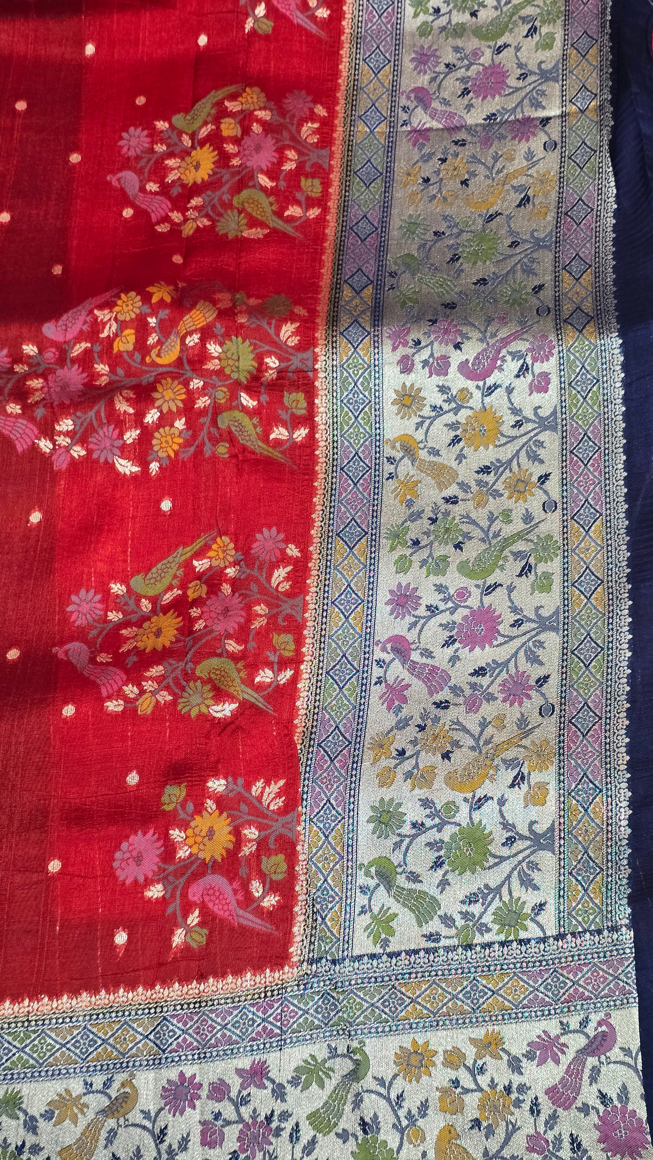 Jutte Tusser Paithani - 7114