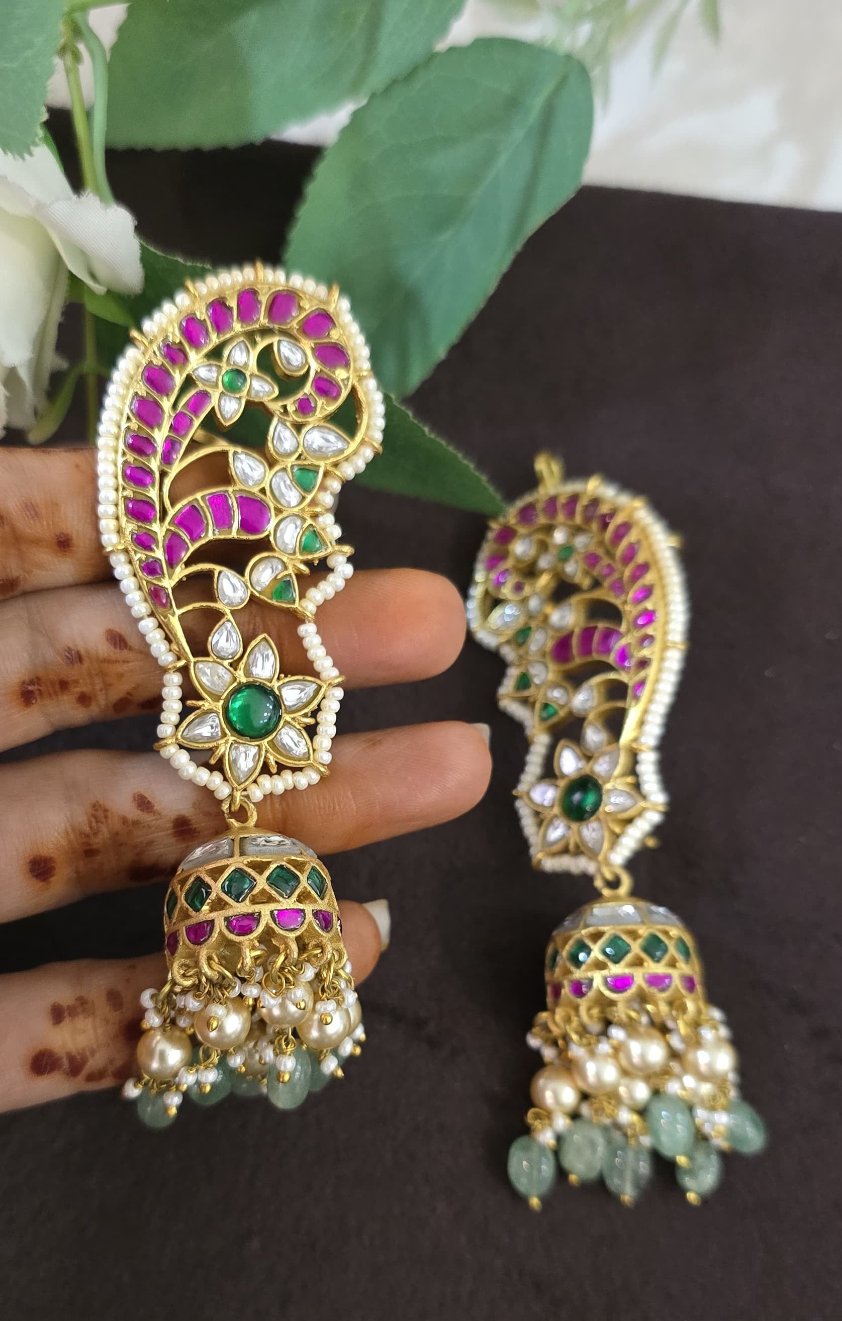 Jadu Kundan Earcups - SV3201