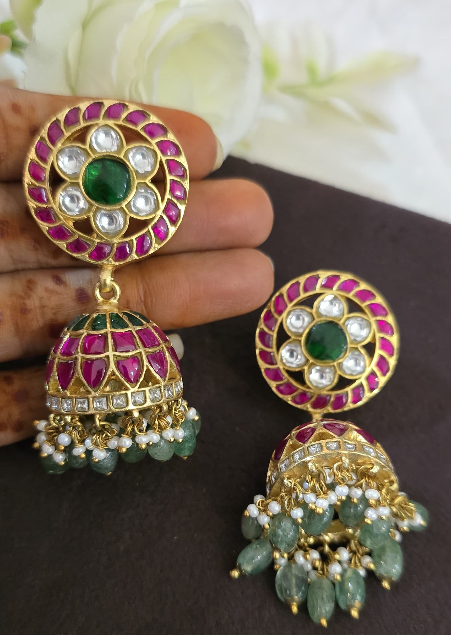 Jadau Kundan Jhumka - SV3161