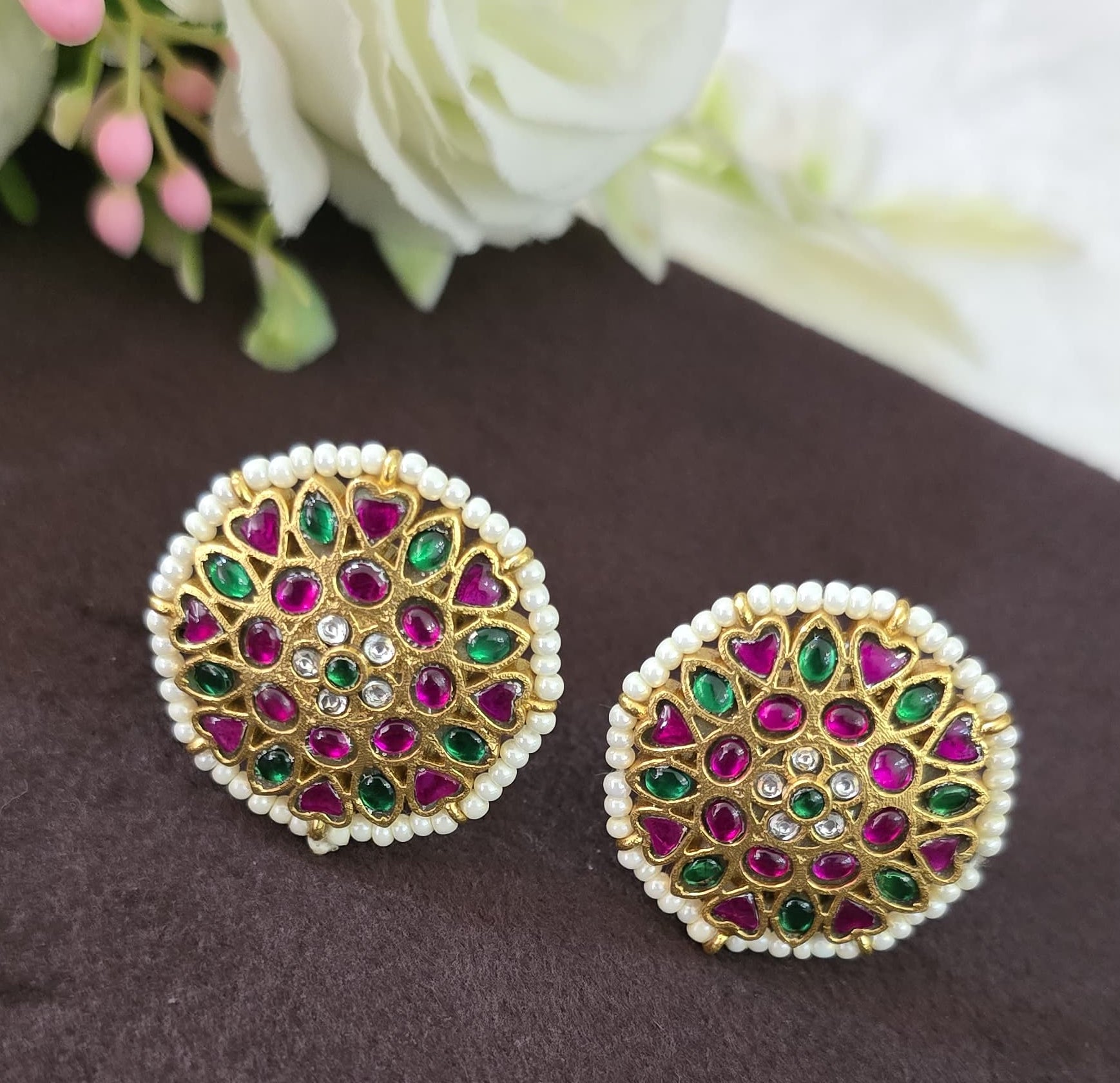 Jadu kundan Earings - SV3186
